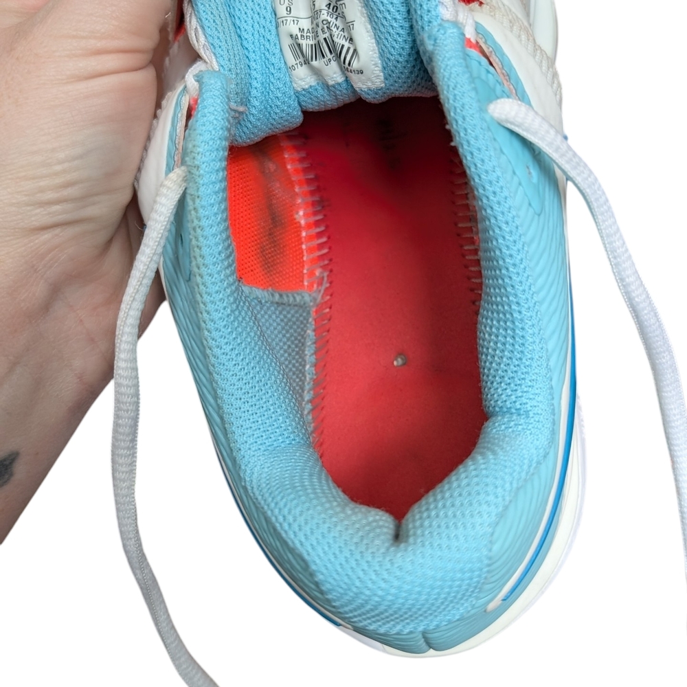 Nike Women's White and Teal Athletic Shoes - Picture 5 of 9
